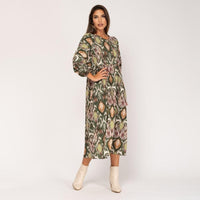 Vestido Midi (verde) | Bora Bora - Grine Store | Bijuterias